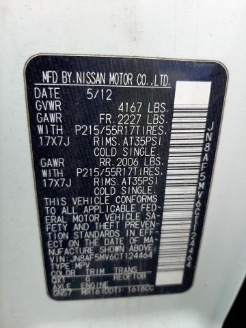 Photo 10 from auction – 2012 NISSAN JUKE S with VIN JN8AF5MV6CT124464