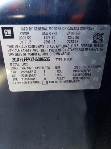 Photo 10 from auction – 2017 CHEVROLET EQUINOX LT with VIN 2GNFLFEKXH6306535
