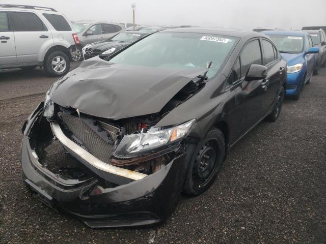 Photo 2 from auction – 2013 HONDA CIVIC LX with VIN 2HGFB2F59DH024545