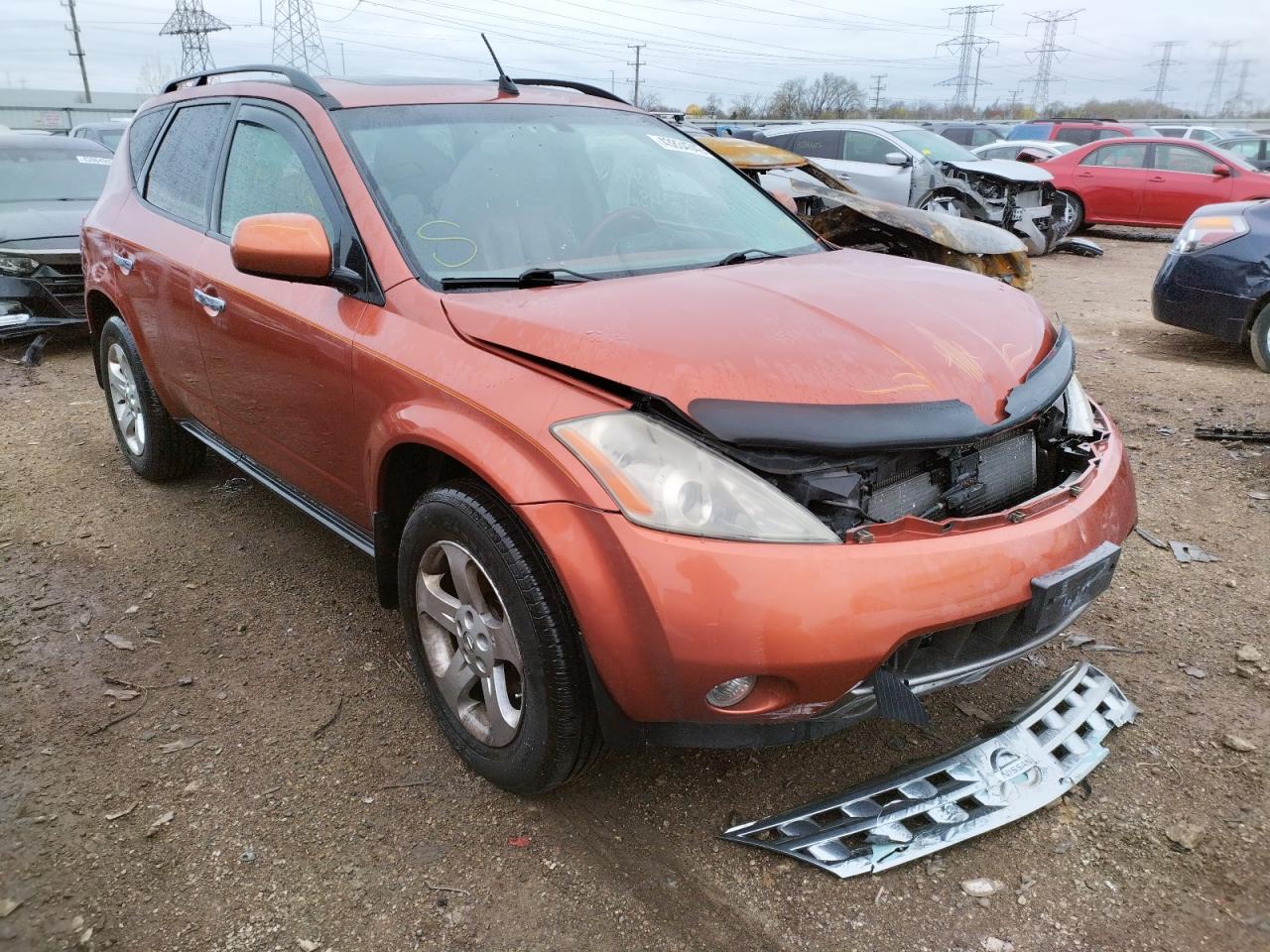 Photo 1 from auction – 2003 NISSAN MURANO SL with VIN JN8AZ08WX3W202109