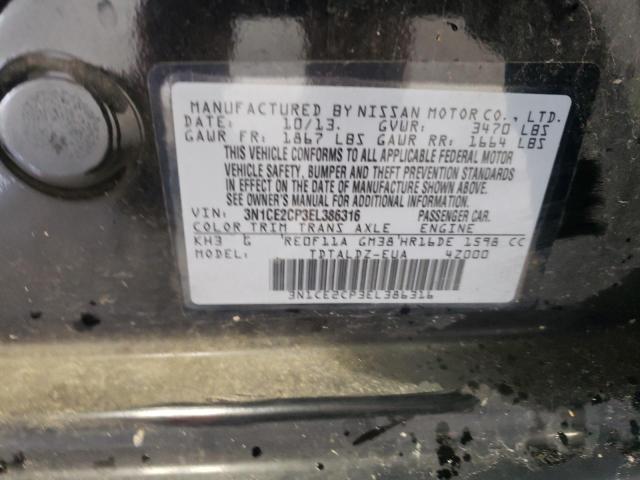 Photo 10 from auction – 2014 NISSAN VERSA with VIN 3N1CE2CP3EL386316