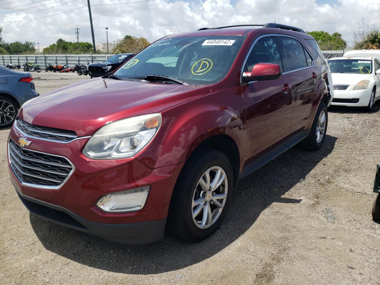 Photo 2 from auction – 2017 CHEVROLET EQUINOX LT with VIN 2GNALCEK8H1534037