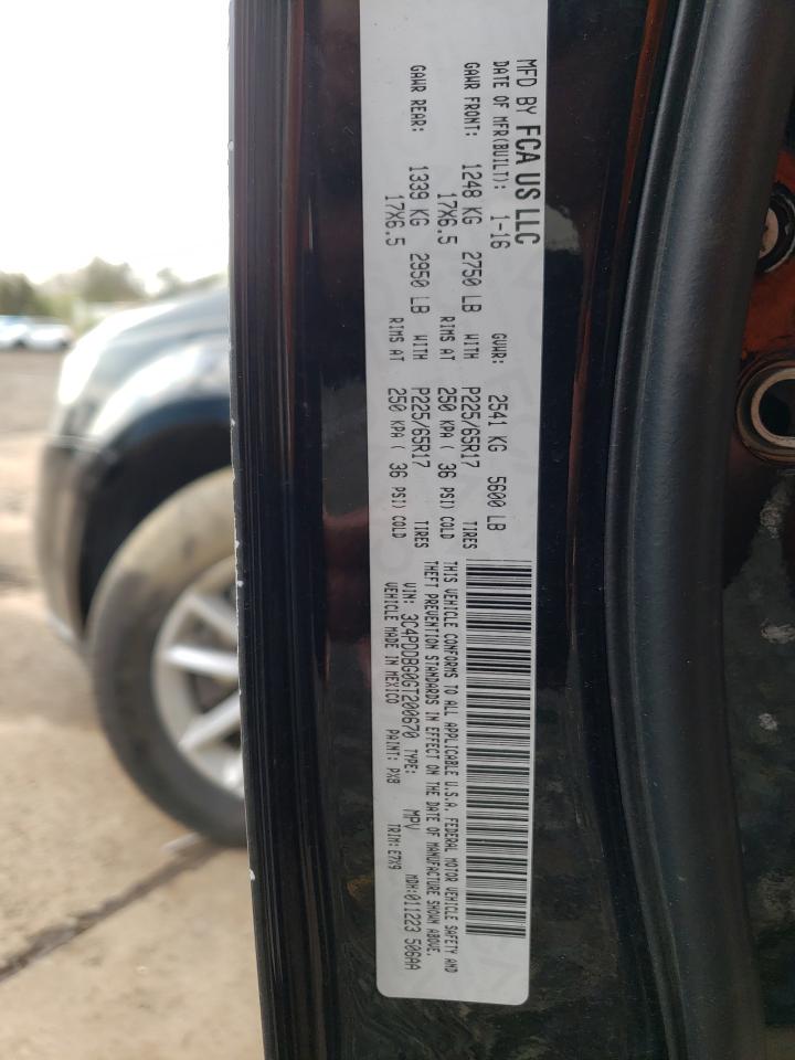 Photo 10 from auction – 2016 DODGE JOURNEY SX with VIN 3C4PDDBG0GT200670