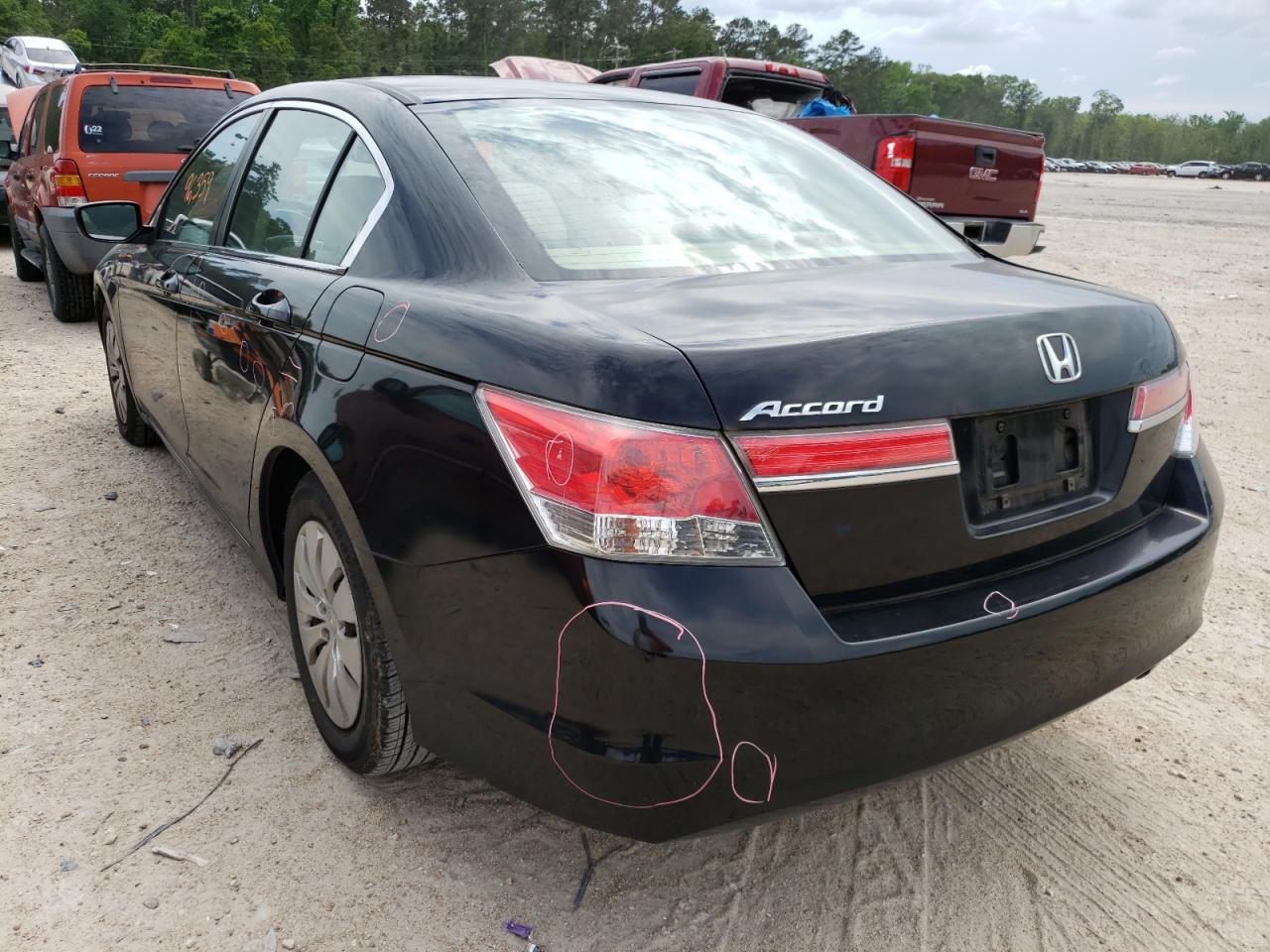 Photo 3 from auction – 2012 HONDA ACCORD LX with VIN 1HGCP2F35CA174524