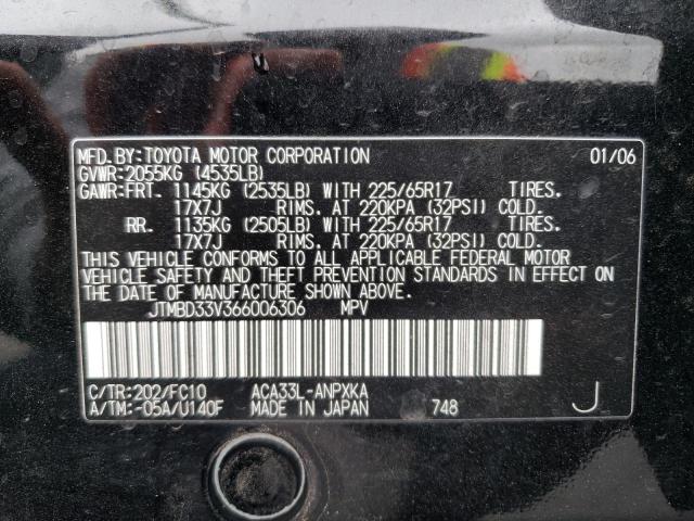 Photo 10 from auction – 2006 TOYOTA RAV4 with VIN JTMBD33V366006306