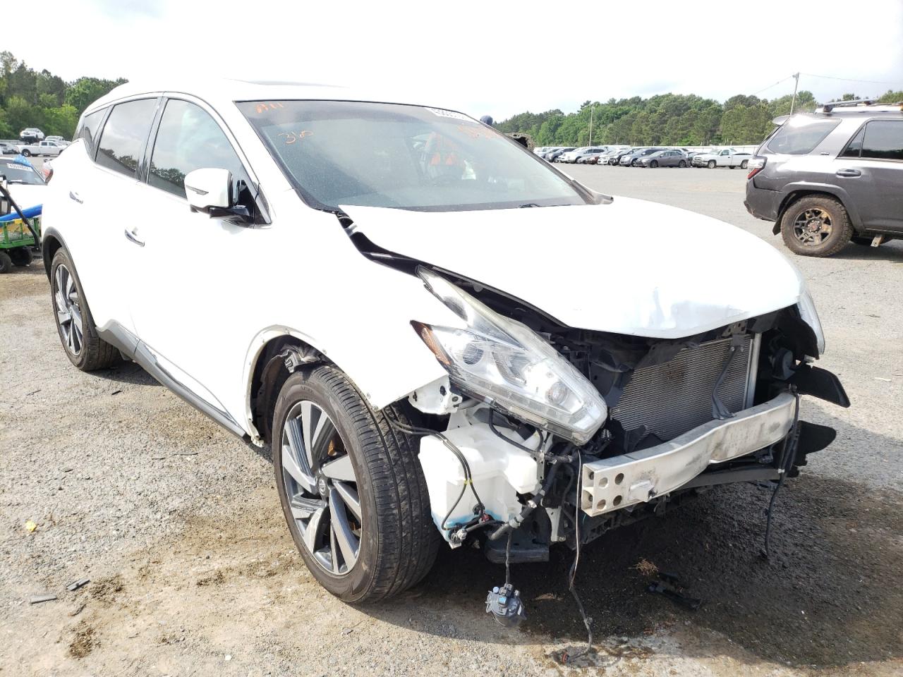 NISSAN MURANO S 2016 with VIN 5N1AZ2MG7GN125258 - Photo from auction