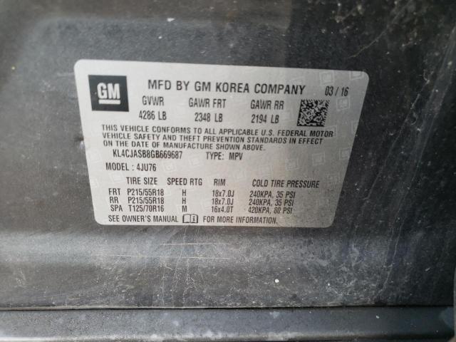 Photo 10 from auction – 2016 BUICK ENCORE with VIN KL4CJASB8GB669687