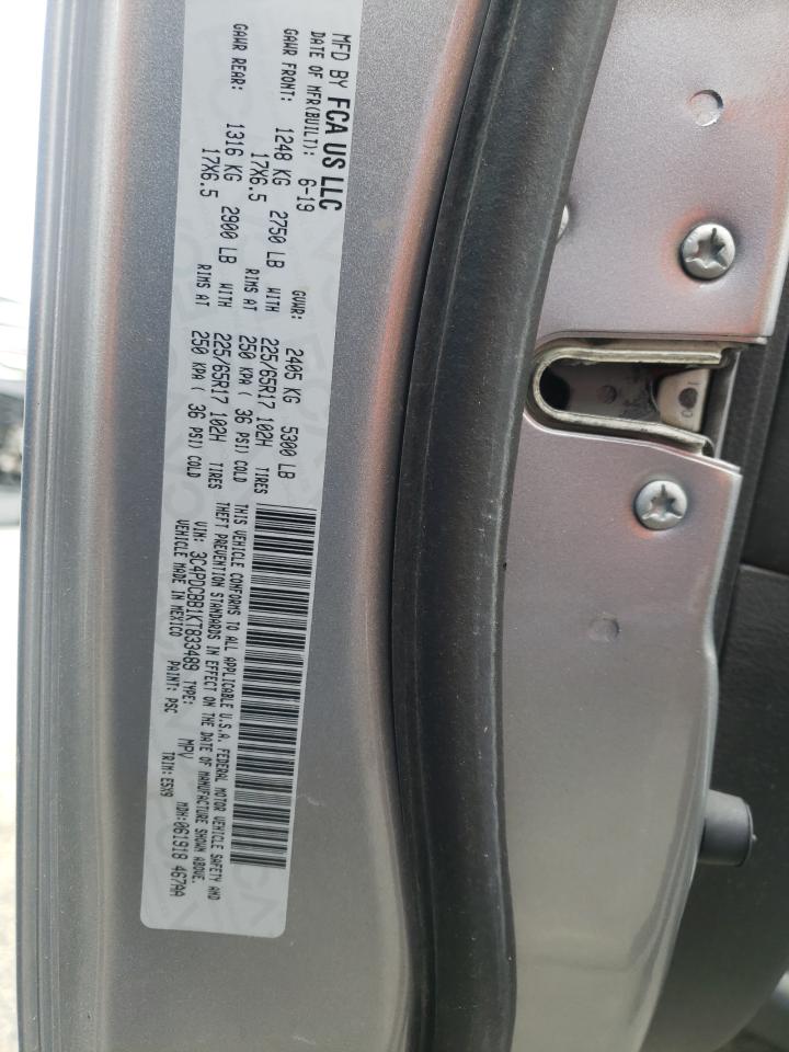 Photo 10 from auction – 2019 DODGE JOURNEY SE with VIN 3C4PDCBB1KT833489