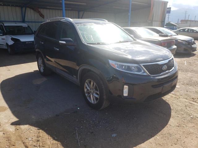 KIA SORENTO LX 2014 with VIN 5XYKTCA60EG438782 - Photo from auction