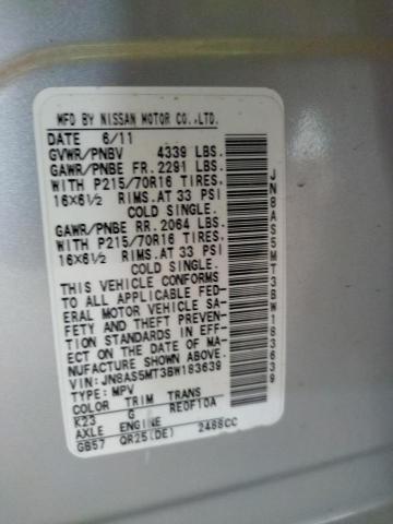 Photo 10 from auction – 2011 NISSAN ROGUE S with VIN JN8AS5MT3BW183639