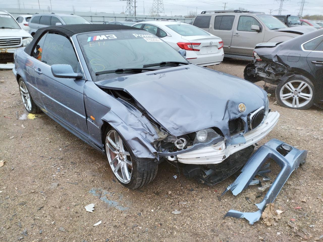 BMW 325 CI 2003 with VIN WBABS33413PG91084 - Photo from auction