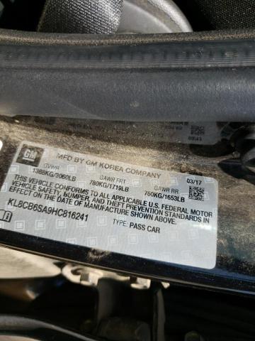 Photo 10 from auction – 2017 CHEVROLET SPARK LS with VIN KL8CB6SA9HC816241