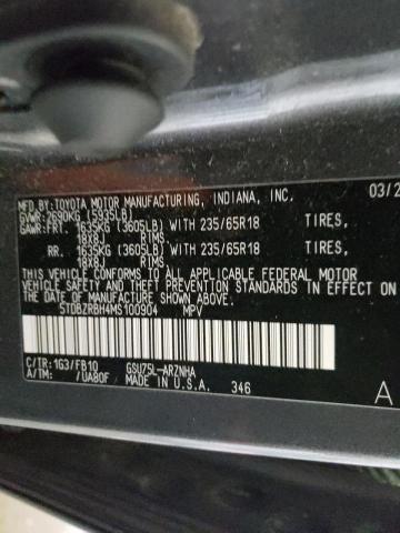 Photo 10 from auction – 2021 TOYOTA HIGHLANDER with VIN 5TDBZRBH4MS100904