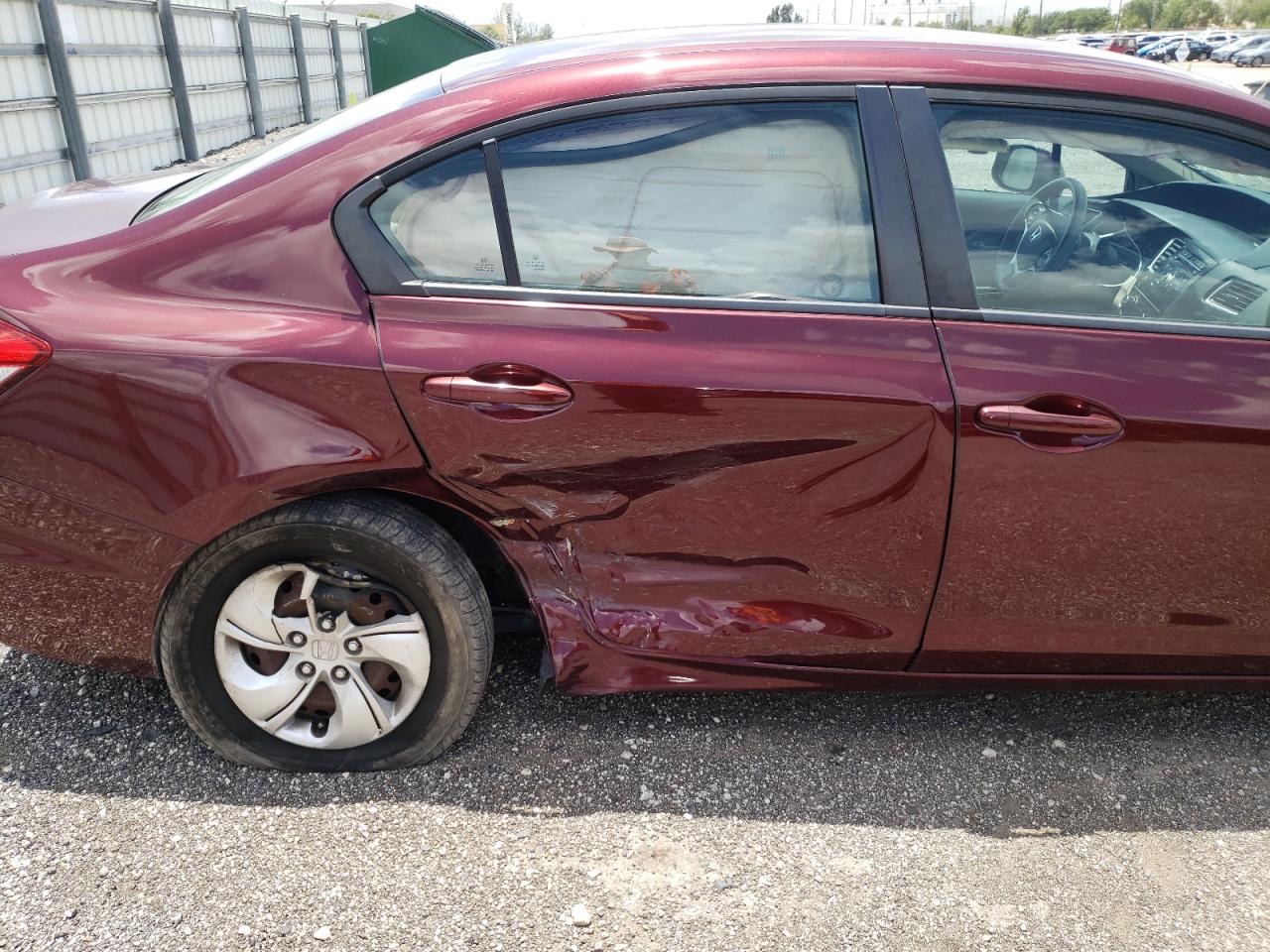 Photo 9 from auction – 2013 HONDA CIVIC LX with VIN 19XFB2F5XDE080746