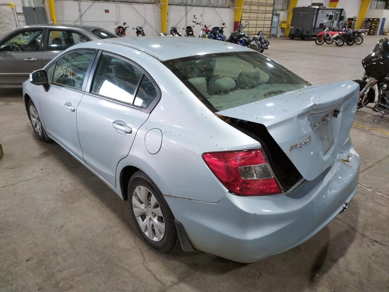 Photo 3 from auction – 2012 HONDA CIVIC LX with VIN 2HGFB2F59CH598240