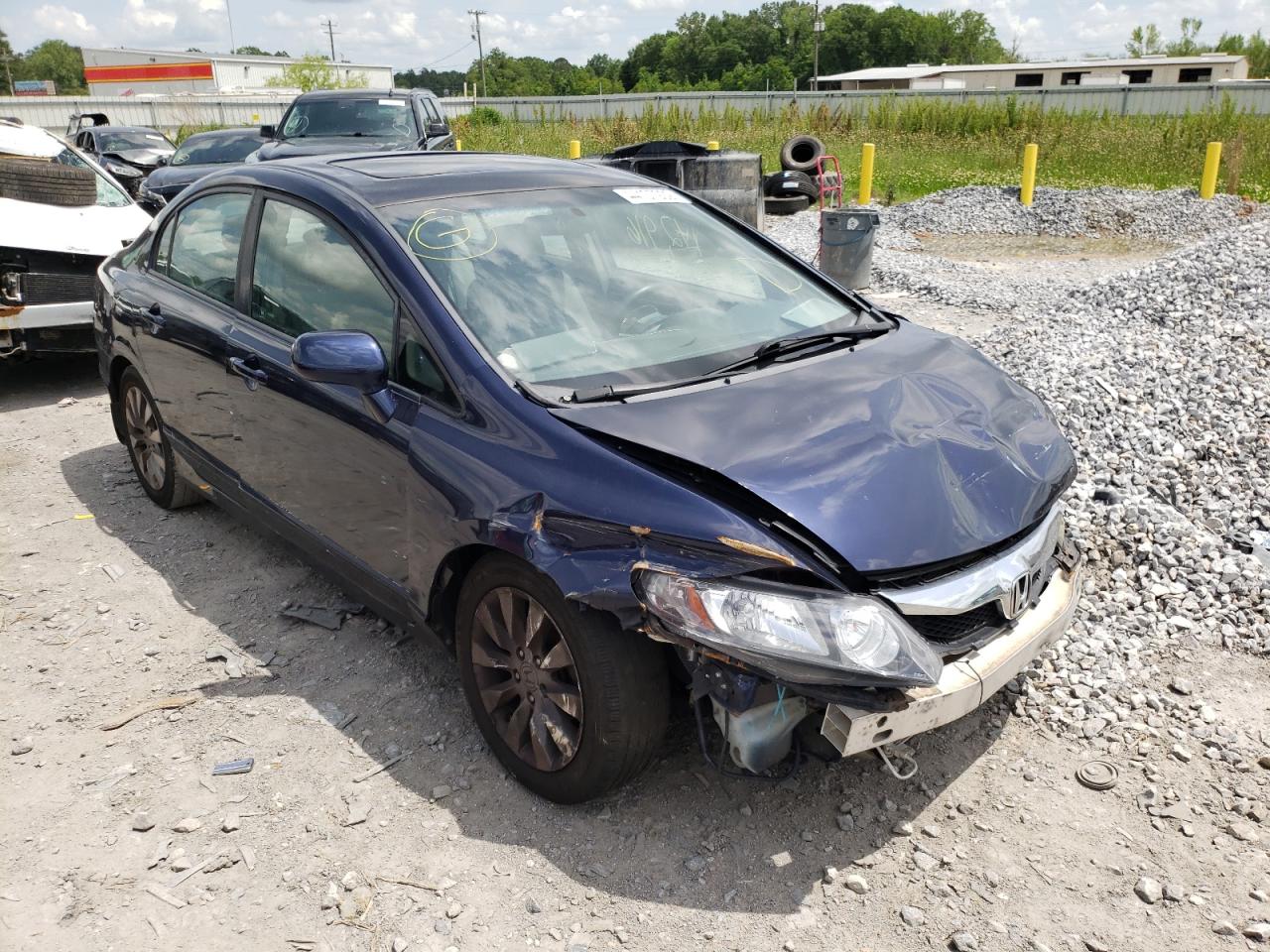 HONDA CIVIC EX 2010 with VIN 19XFA1F83AE073219 - Photo from auction