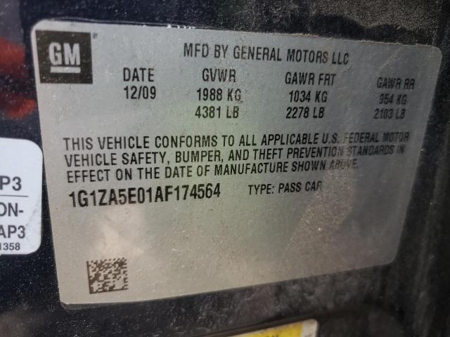 Photo 10 from auction – 2010 CHEVROLET MALIBU LS with VIN 1G1ZA5E01AF174564