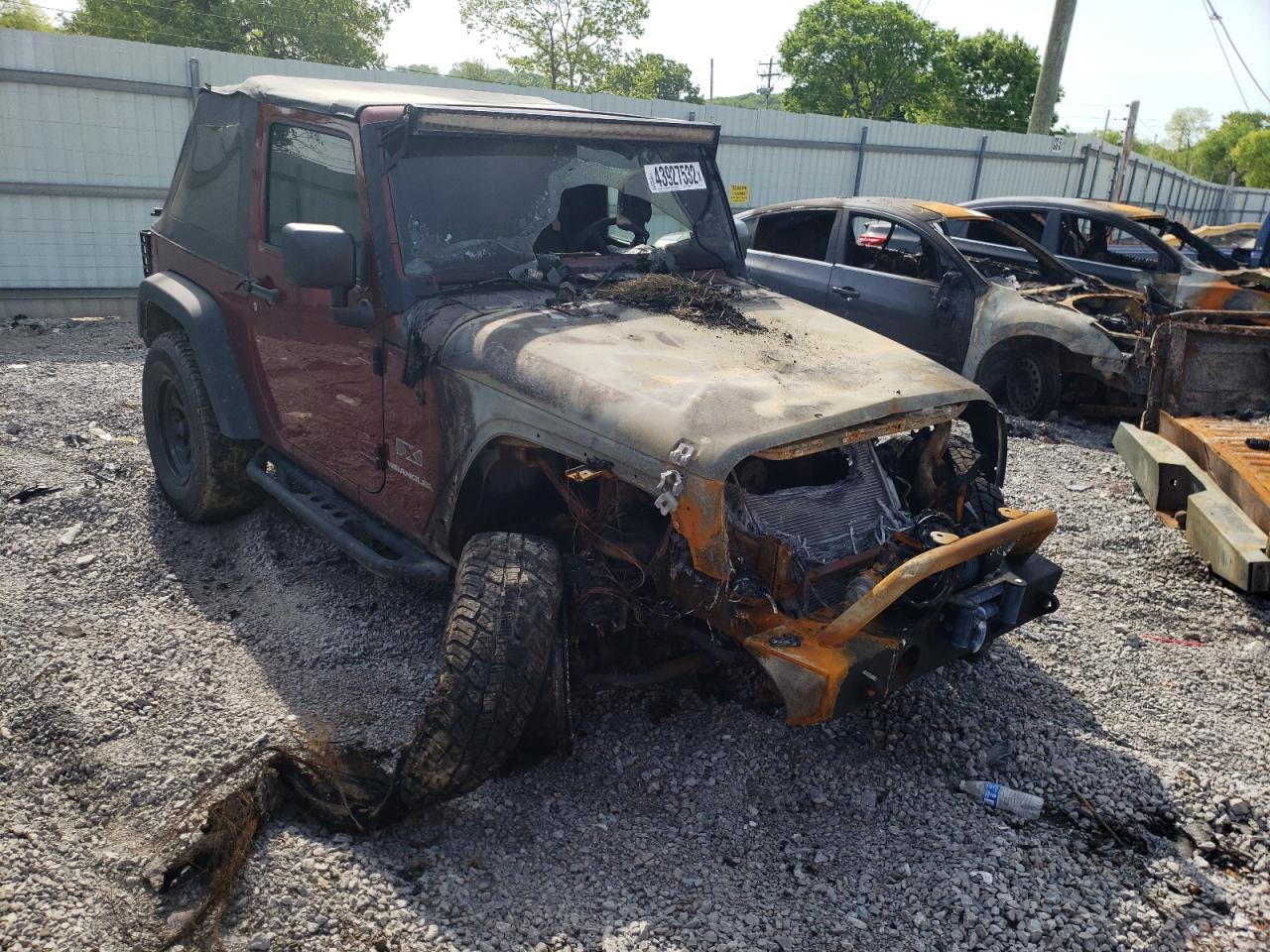 JEEP WRANGLER X 2009 with VIN 1J4FA24169L751504 - Photo from auction