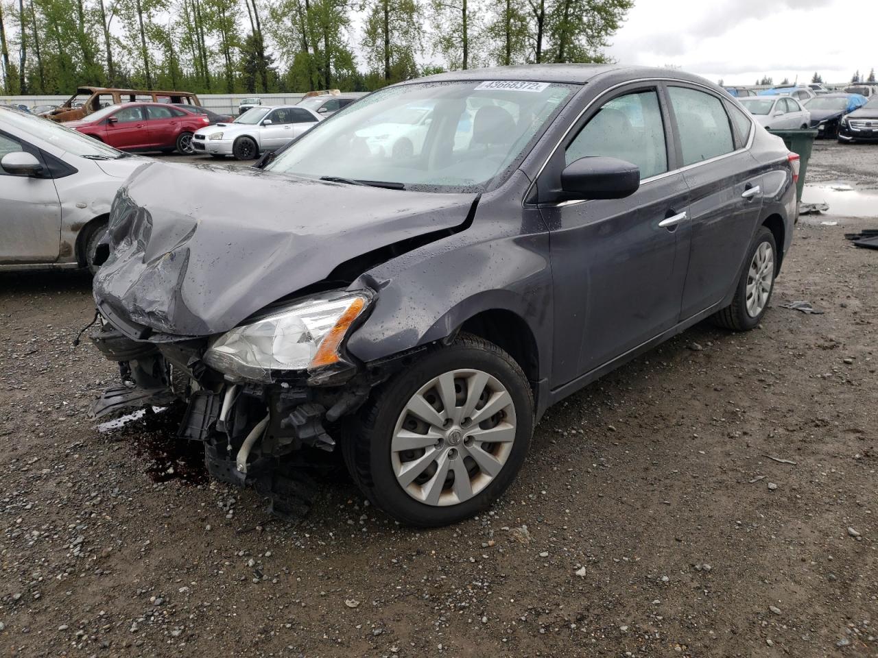 Photo 2 from auction – 2015 NISSAN SENTRA S with VIN 3N1AB7AP9FL630987