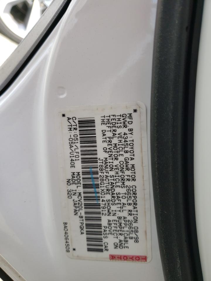 Photo 10 from auction – 1999 LEXUS ES 300 with VIN JT8BF28G1X0147912