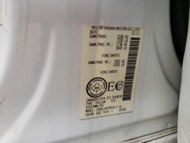 Photo 10 from auction – 2012 NISSAN TITAN S with VIN 1N6AA0EC9CN313489