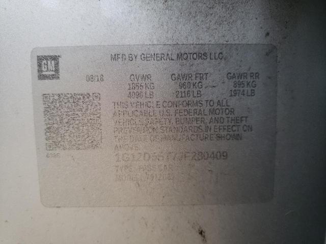 Photo 10 from auction – 2018 CHEVROLET MALIBU LT with VIN 1G1ZD5ST7JF280409