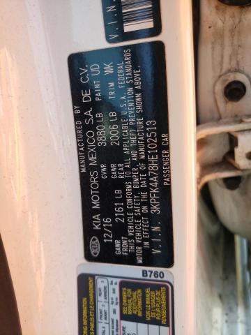 Photo 1 from auction – 2017 KIA FORTE LX with VIN 3KPFK4A78HE102513
