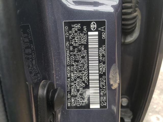 Фото 10 с аукциона – 2011 TOYOTA PRIUS с VIN JTDKN3DU9B0266399