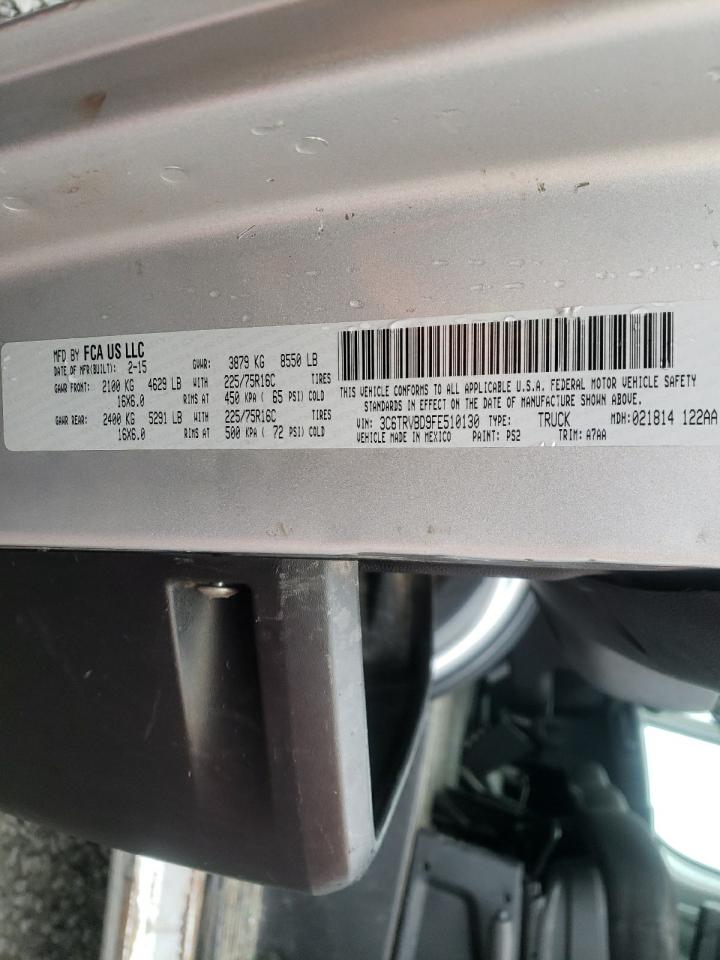 Photo 10 from auction – 2015 RAM PROMASTER with VIN 3C6TRVBD9FE510130