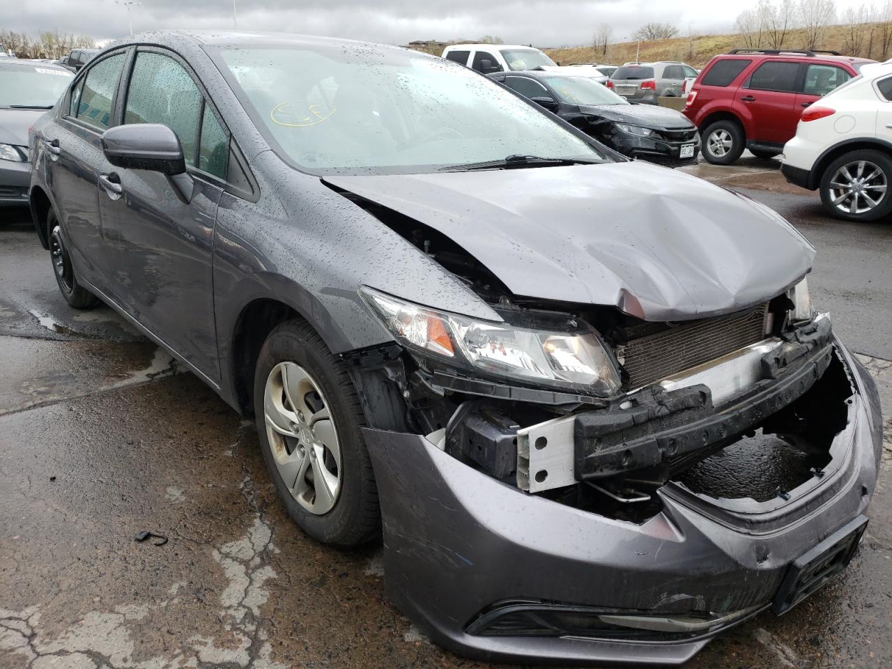 HONDA CIVIC LX 2015 with VIN 19XFB2F52FE273959 - Photo from auction