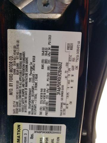 Photo 10 from auction – 2014 FORD FUSION TIT with VIN 3FA6P0K90ER284602