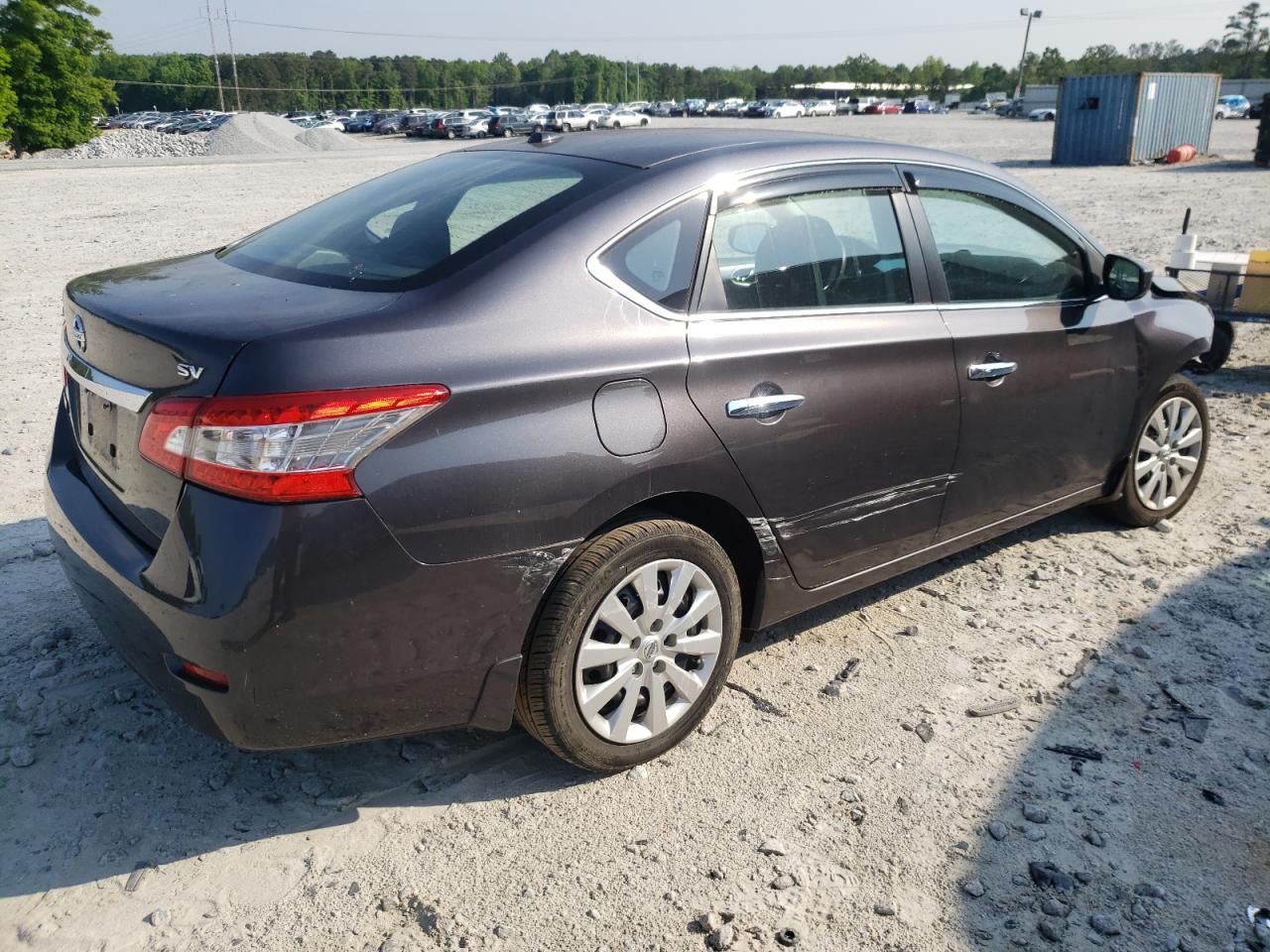 Photo 4 from auction – 2015 NISSAN SENTRA S with VIN 3N1AB7AP1FL696613