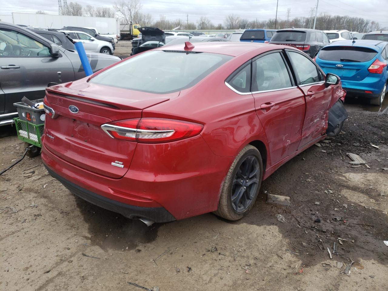 Photo 4 from auction – 2020 FORD FUSION SE with VIN 3FA6P0HD5LR236327