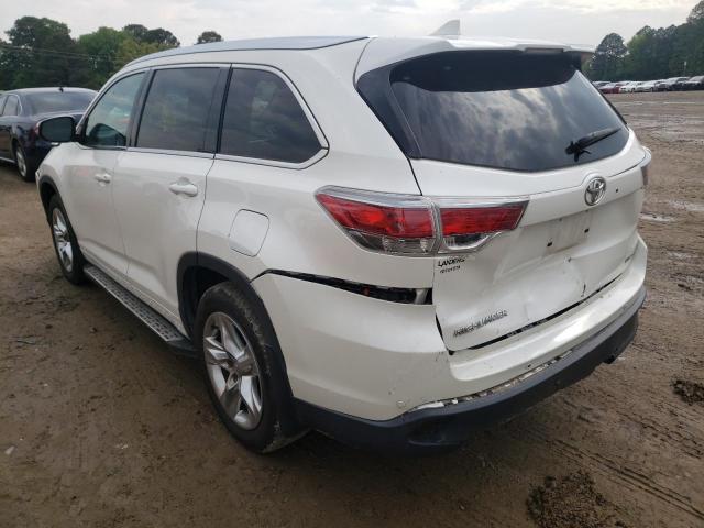 Photo 3 from auction – 2014 TOYOTA HIGHLANDER with VIN 5TDYKRFH7ES037260