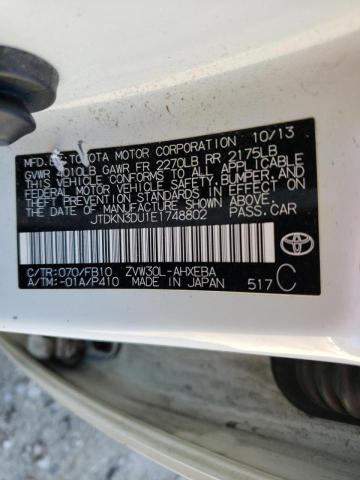 Photo 10 from auction – 2014 TOYOTA PRIUS with VIN JTDKN3DU1E1748802