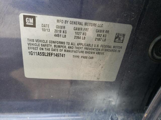 Photo 10 from auction – 2014 CHEVROLET MALIBU LS with VIN 1G11A5SL2EF149741