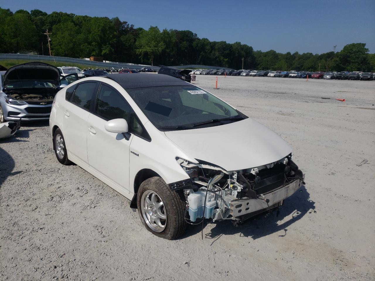 TOYOTA PRIUS 2011 with VIN JTDKN3DUXB1399327 - Photo from auction
