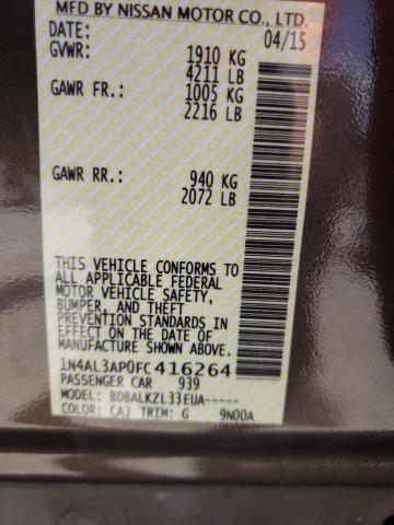 Photo 10 from auction – 2015 NISSAN ALTIMA 2.5 with VIN 1N4AL3AP0FC416264