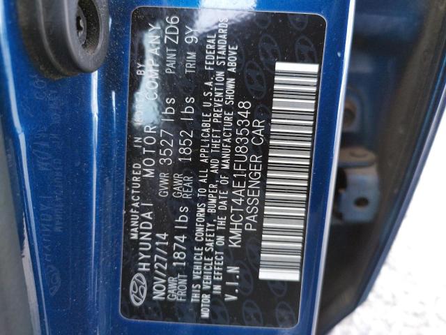 Photo 10 from auction – 2015 HYUNDAI ACCENT GLS with VIN KMHCT4AE1FU835348