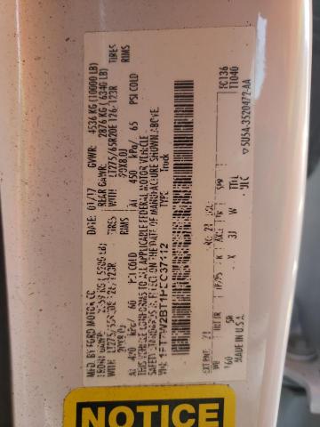 Photo 10 from auction – 2017 FORD F250 SUPER with VIN 1FT7W2BT1HEC37112
