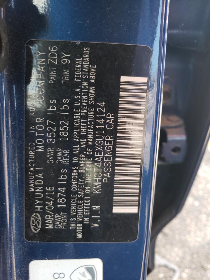 Photo 10 from auction – 2016 HYUNDAI ACCENT SE with VIN KMHCT4AEXGU114124