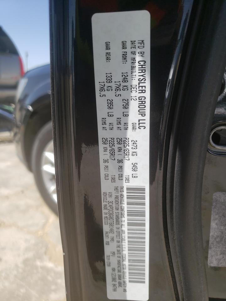 Photo 10 from auction – 2013 DODGE JOURNEY SX with VIN 3C4PDCBG0DT601402