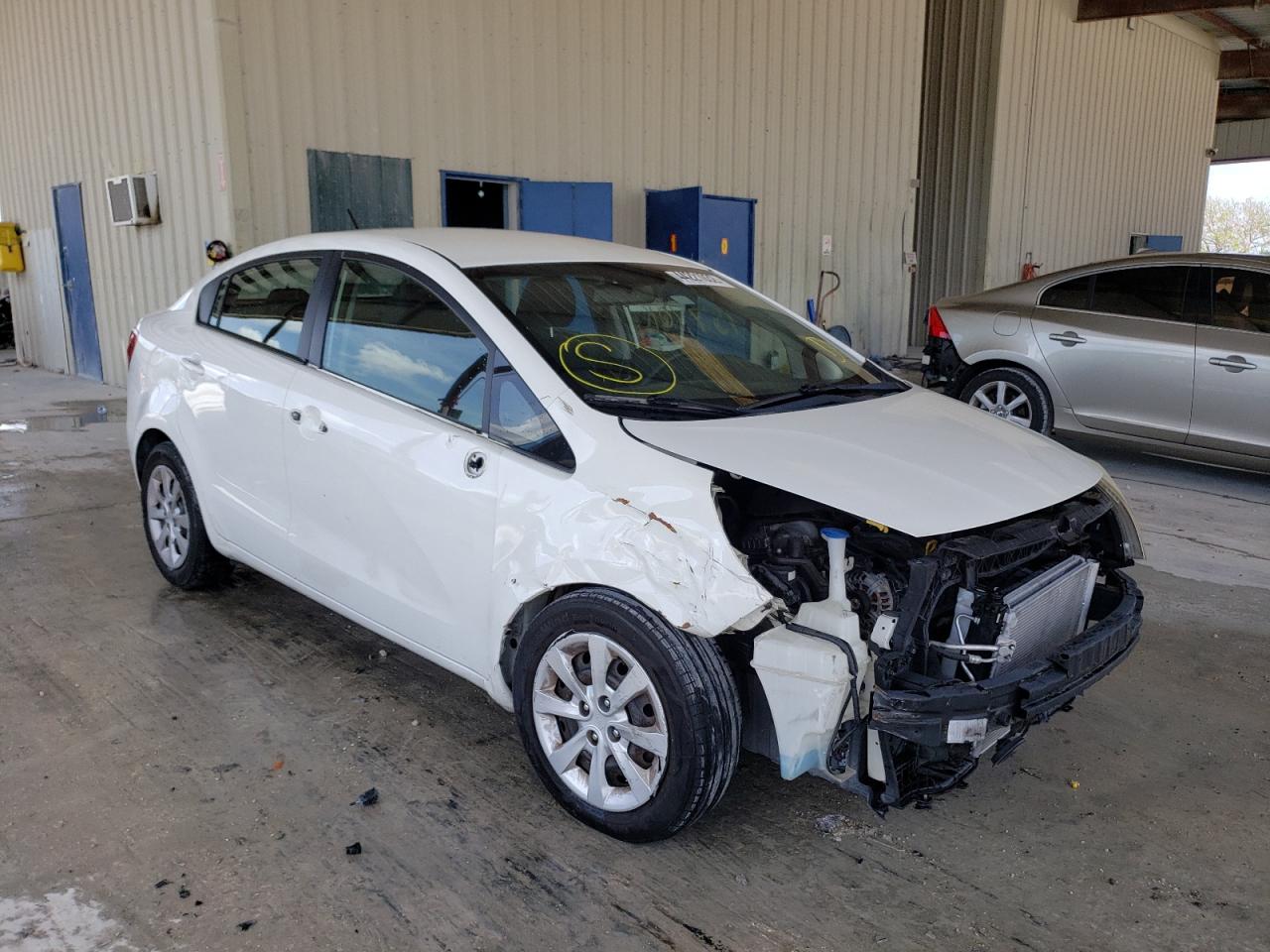 KIA RIO LX 2013 with VIN KNADM4A30D6098968 - Photo from auction
