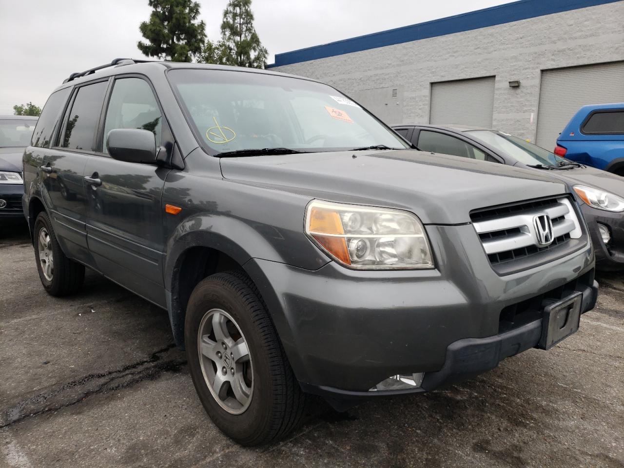 HONDA PILOT EXL 2007 with VIN 2HKYF18537H521251 - Photo from auction