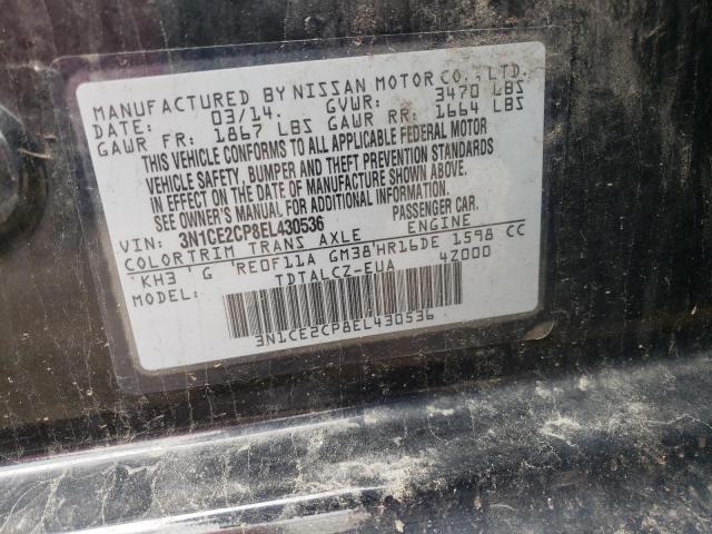 Photo 10 from auction – 2014 NISSAN VERSA NOTE with VIN 3N1CE2CP8EL430536