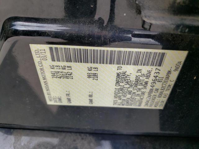 Photo 10 from auction – 2011 NISSAN ALTIMA BAS with VIN 1N4AL2AP8BN496437