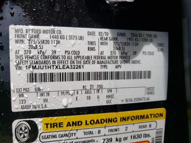 Photo 10 from auction – 2020 FORD EXPEDITION with VIN 1FMJU1HTXLEA32261