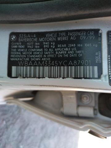 Photo 10 from auction – 2000 BMW 323 I with VIN WBAAM3345YCA87901