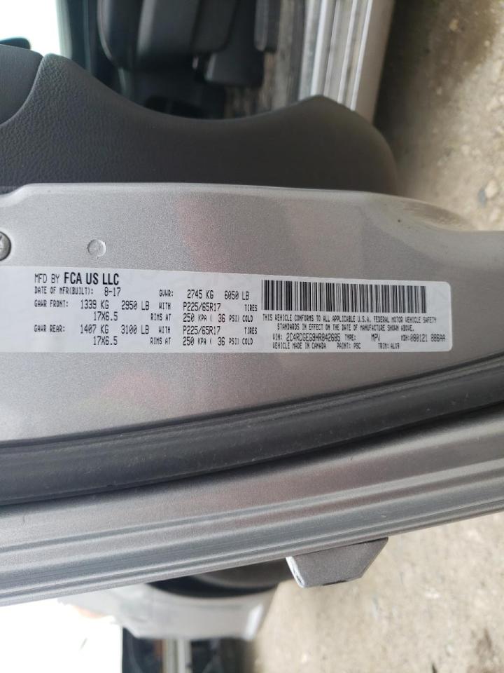 Photo 10 from auction – 2017 DODGE GRAND CARA with VIN 2C4RDGEG9HR842685