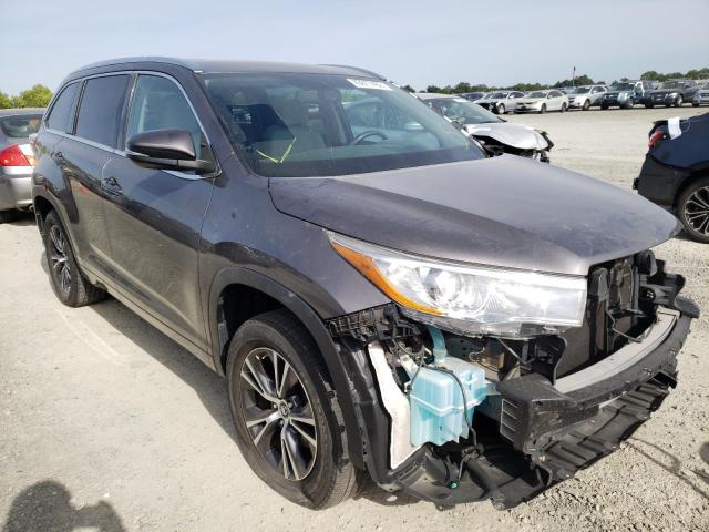 TOYOTA HIGHLANDER 2016 with VIN 5TDKKRFHXGS502400 - Photo from auction